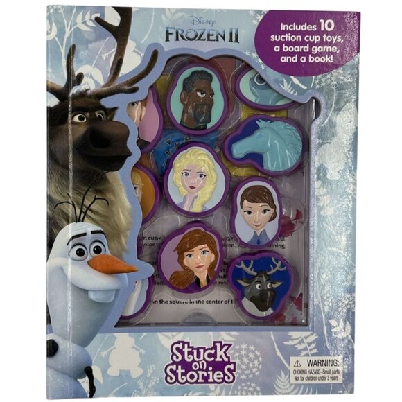 Disney Frozen II Stuck on Stories Play Book Storybook Suction Board Game 3+ NEW - Picture 3 of 4